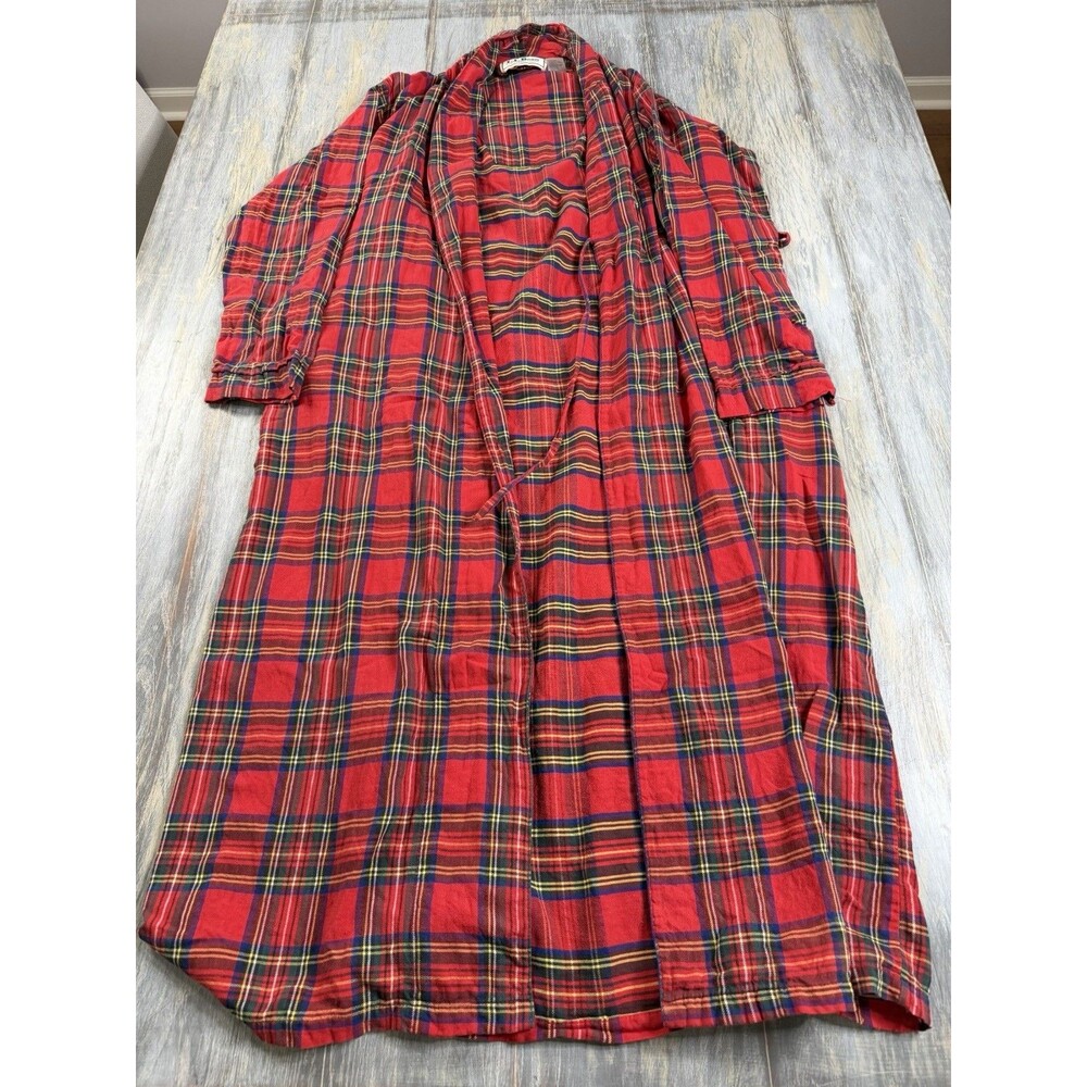 Vintage LL Bean Flannel Tartan Bathrobe